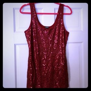 Express red tank top